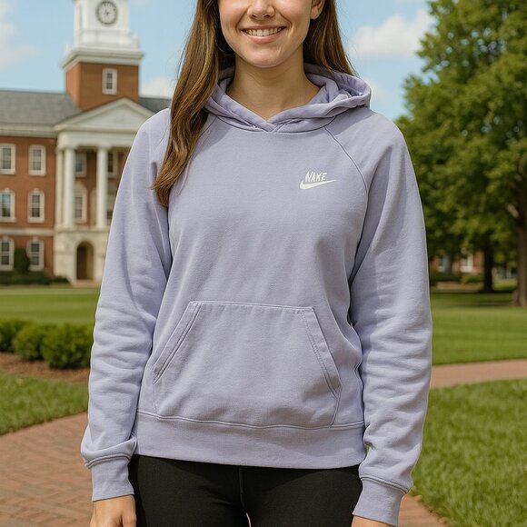 Nike Tops - Nike Sweater Women’s Extra Small Purple Sportswear XS Fleece Hoodie Sweatshirt